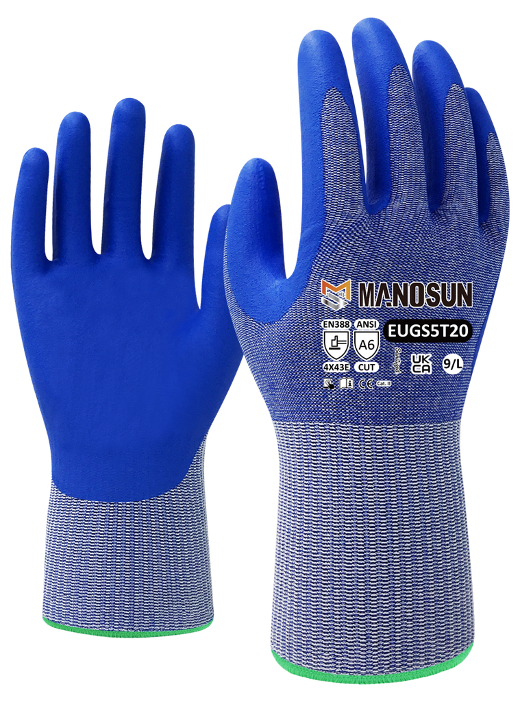 EUGS5T20 CUT LEVEL NITRILE COATED GLOVES