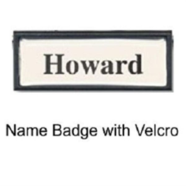 NAME BADGE C/W VELCRO