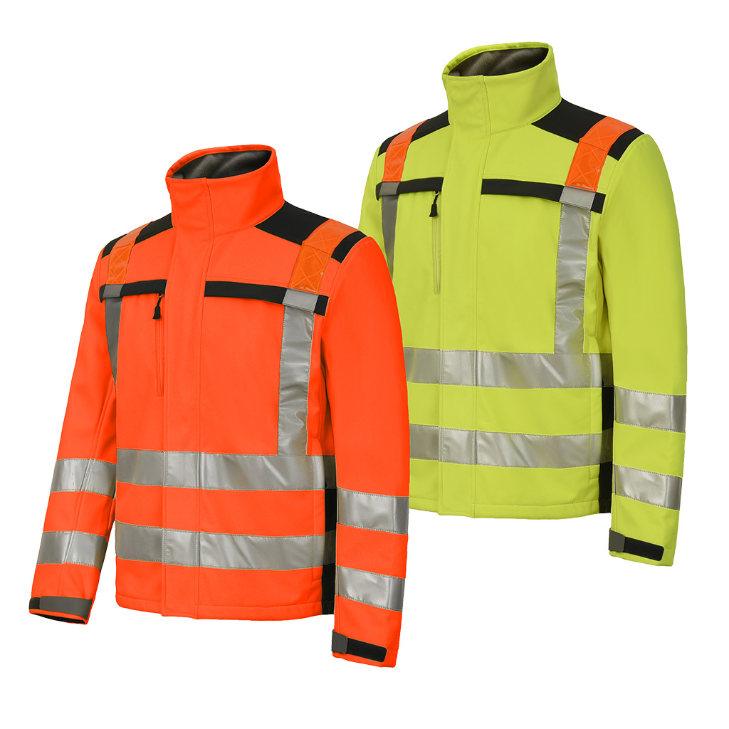 PREMIUM AMBER HI-VIS SOFT SHELL FLEECE