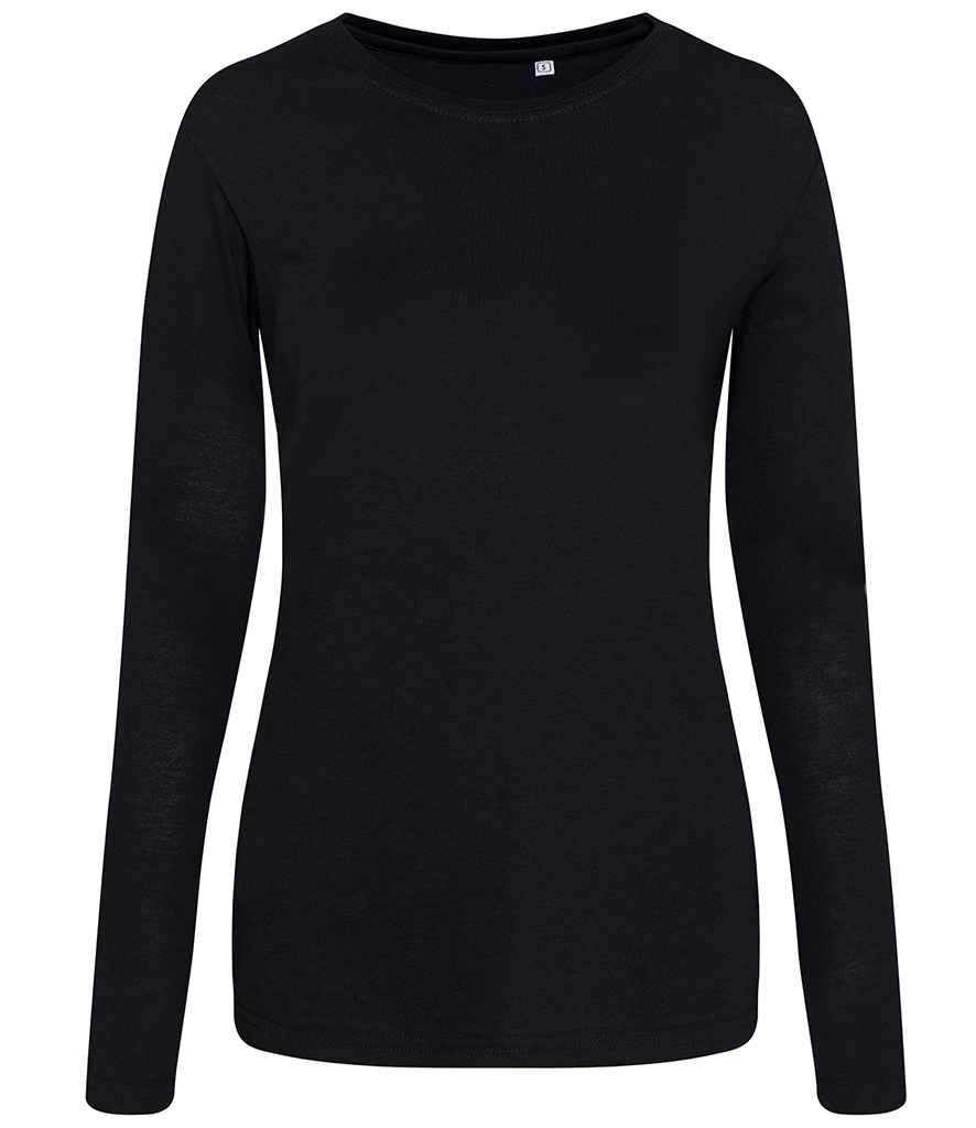 JT002F AWDIS LADIES LONG SLEEVE TRI-BLEND T-SHIRT