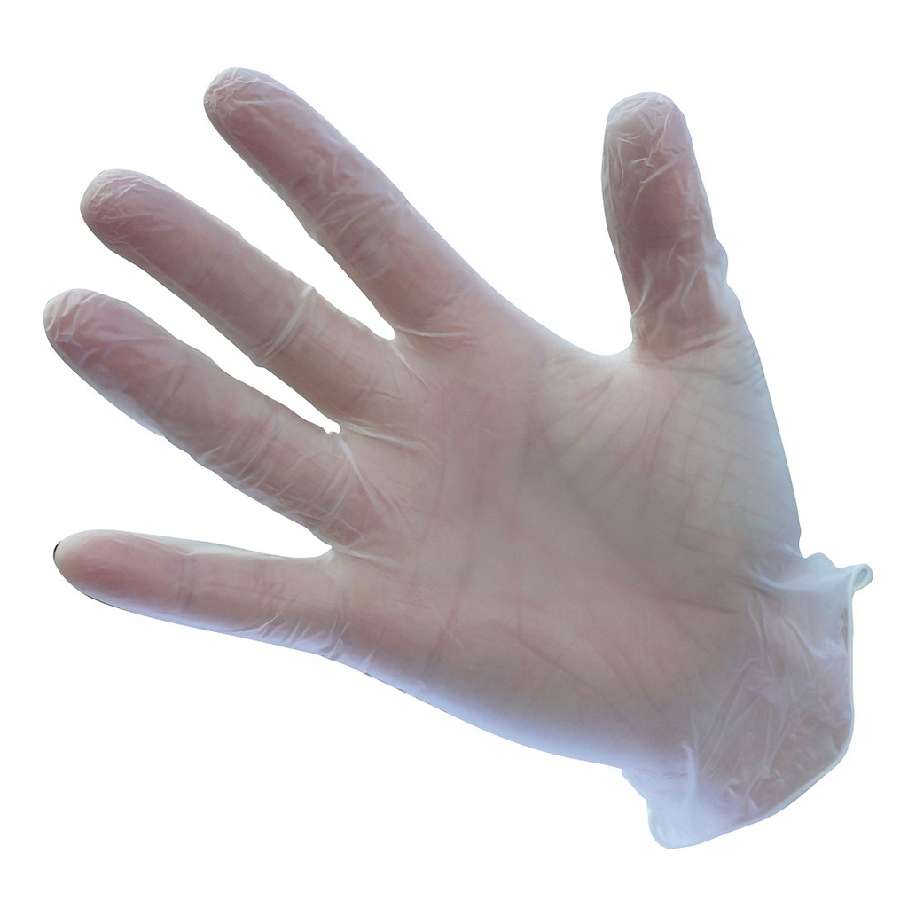 A900-POWDERED VINYL DISPOSABLE GLOVE (BOX OF 100)