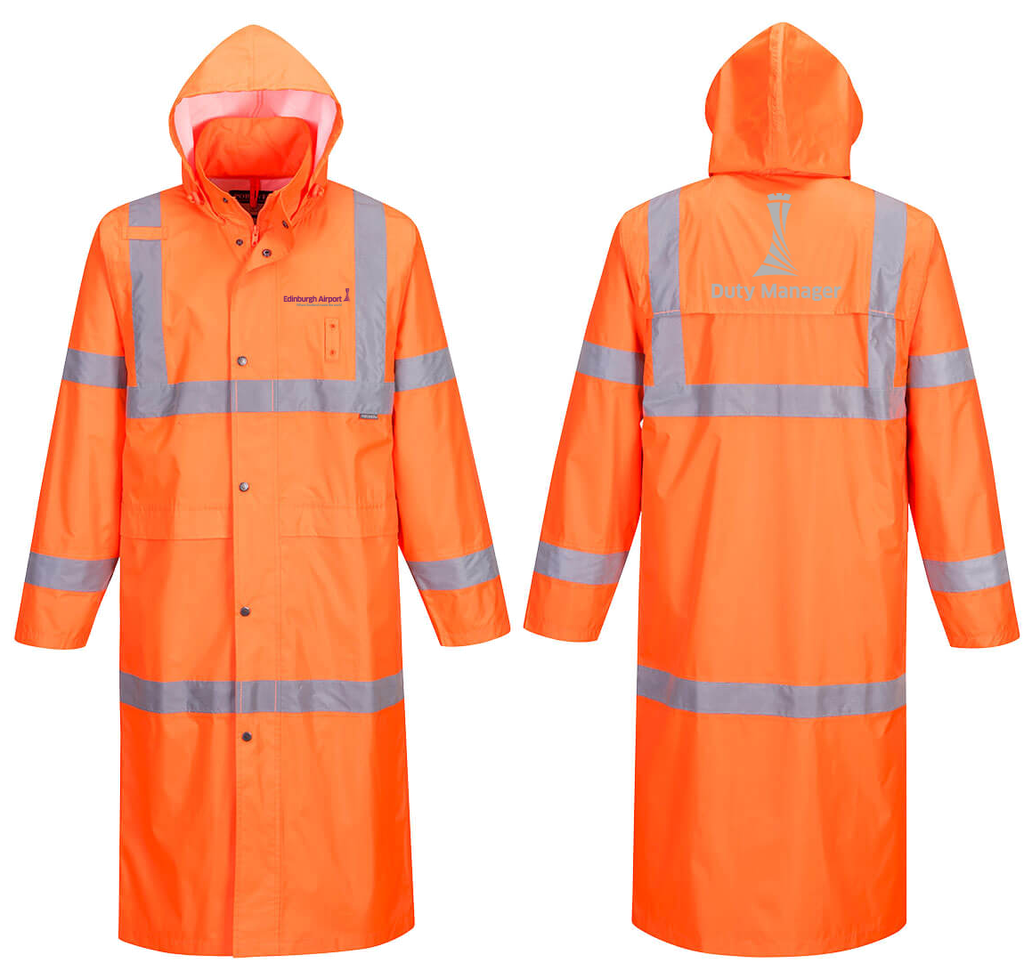 H445 - HI VIZ RAIN COAT 122CM