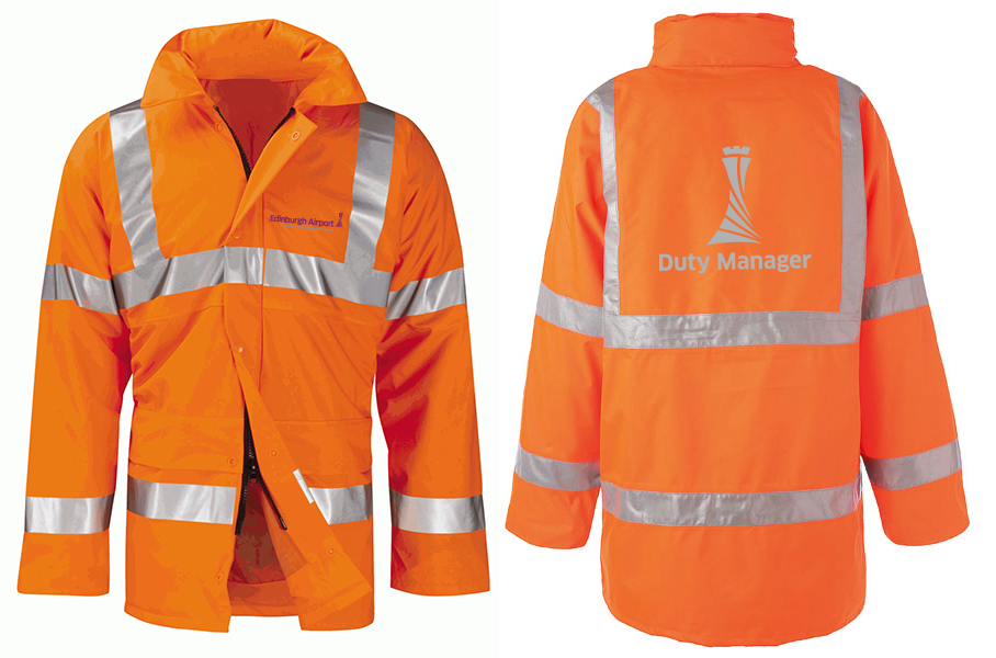 CHROMIUM HI VIS WATERPROOF PADDED JACKET