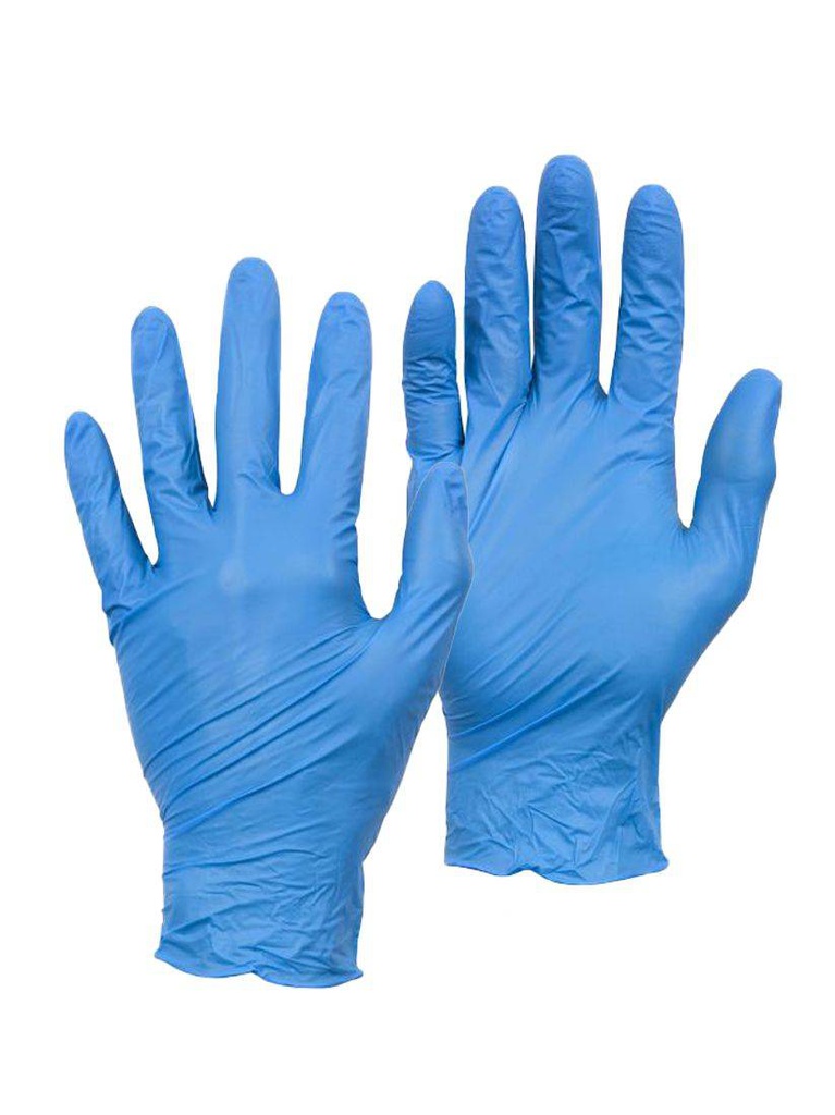 WARRIOR BLUE NITRILE P/F - BOX OF 100