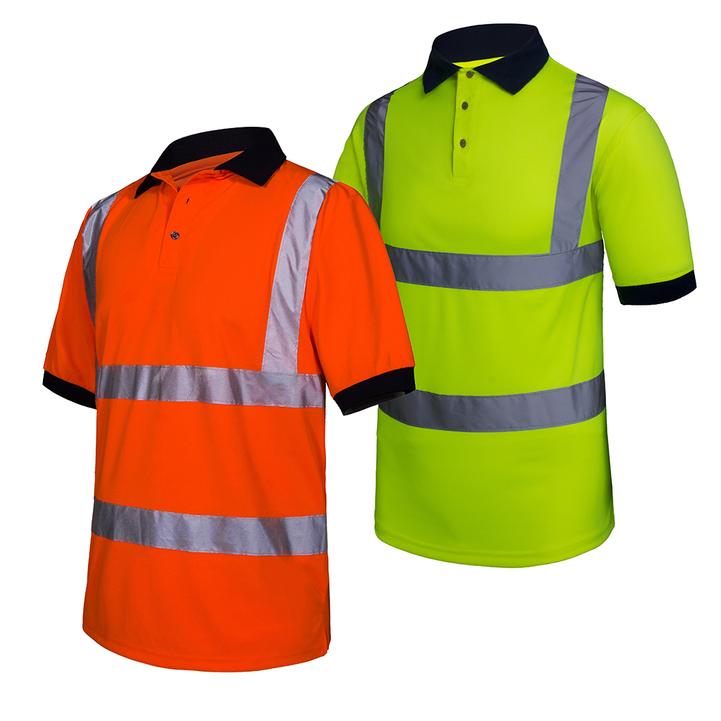 AQUA HI VIS POLOSHIRT EN ISO 20471