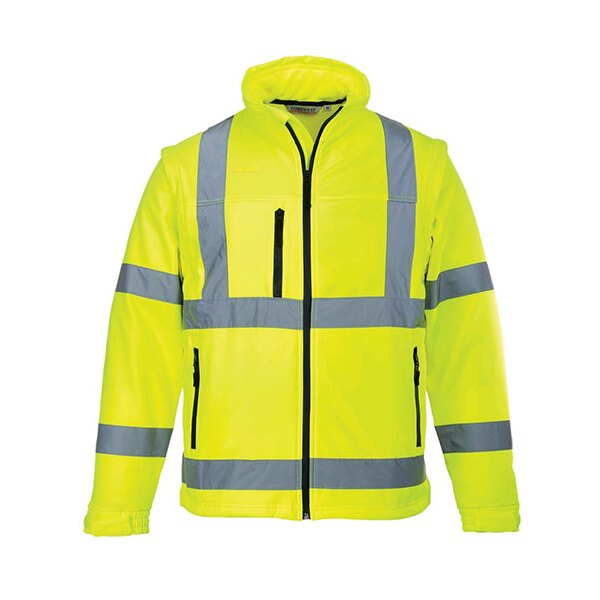 S428 HI-VIS SOFTSHELL JACKET (3L)