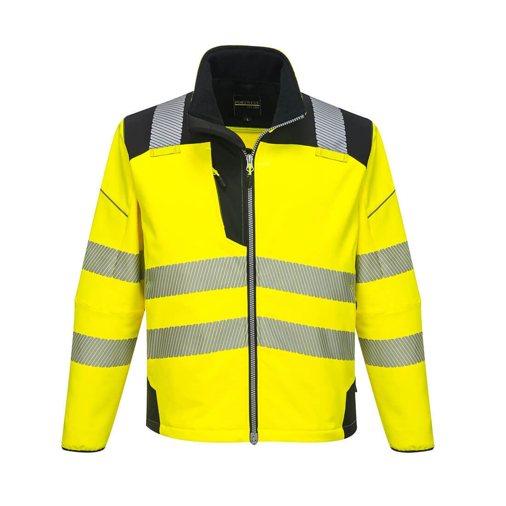 T402 PW3 HI VIS SOFTSHELL JKT