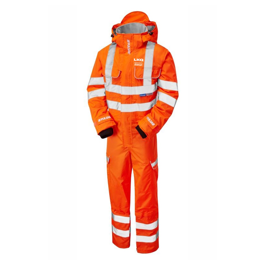 PR505 - PULSAR PROTECT HV ORANGE WATERPROOF COVERALL