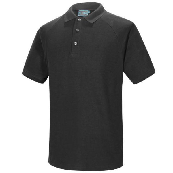 AQUA PIQUE KNIT POLO SHIRT