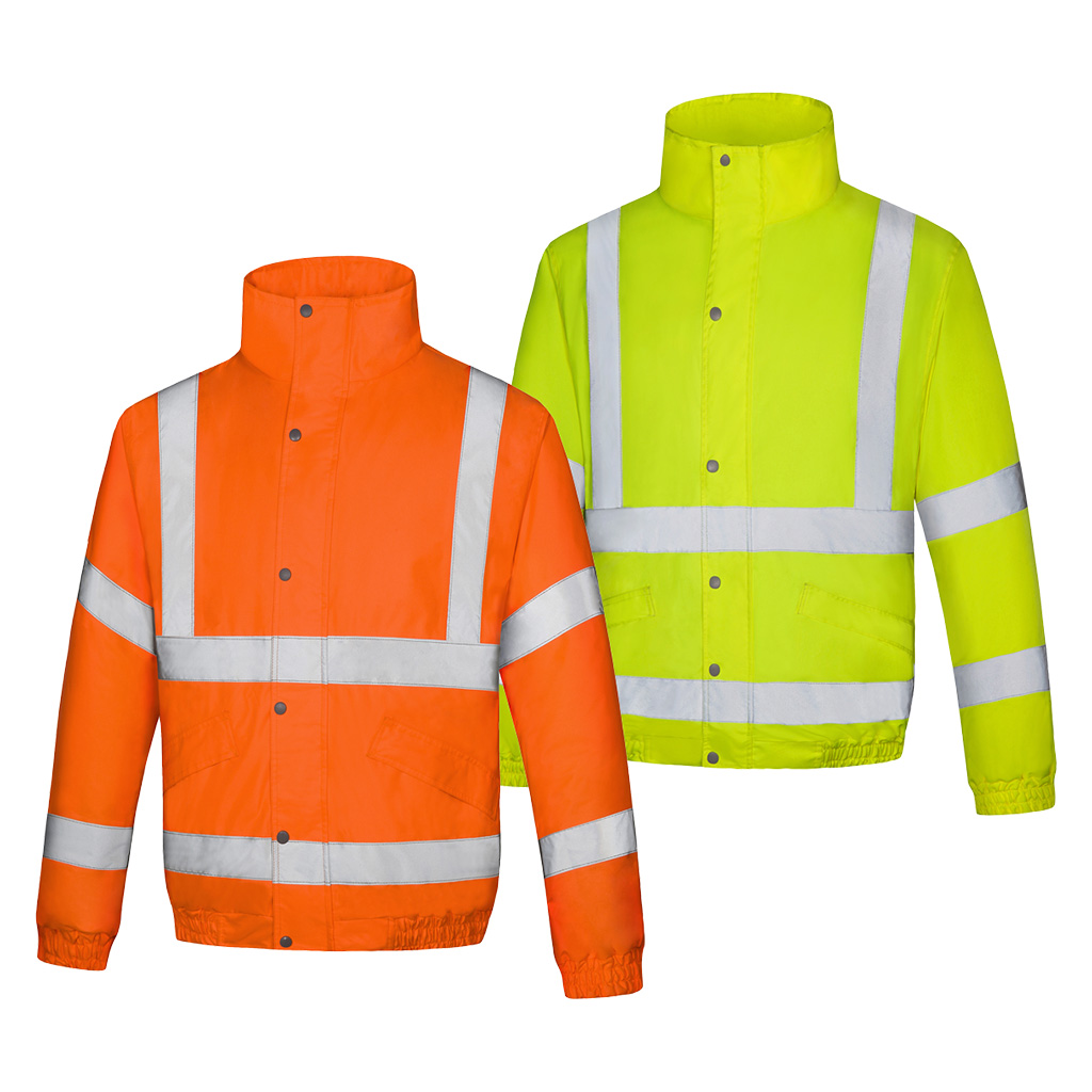 AQUA HI VIS BOMBER JACKET