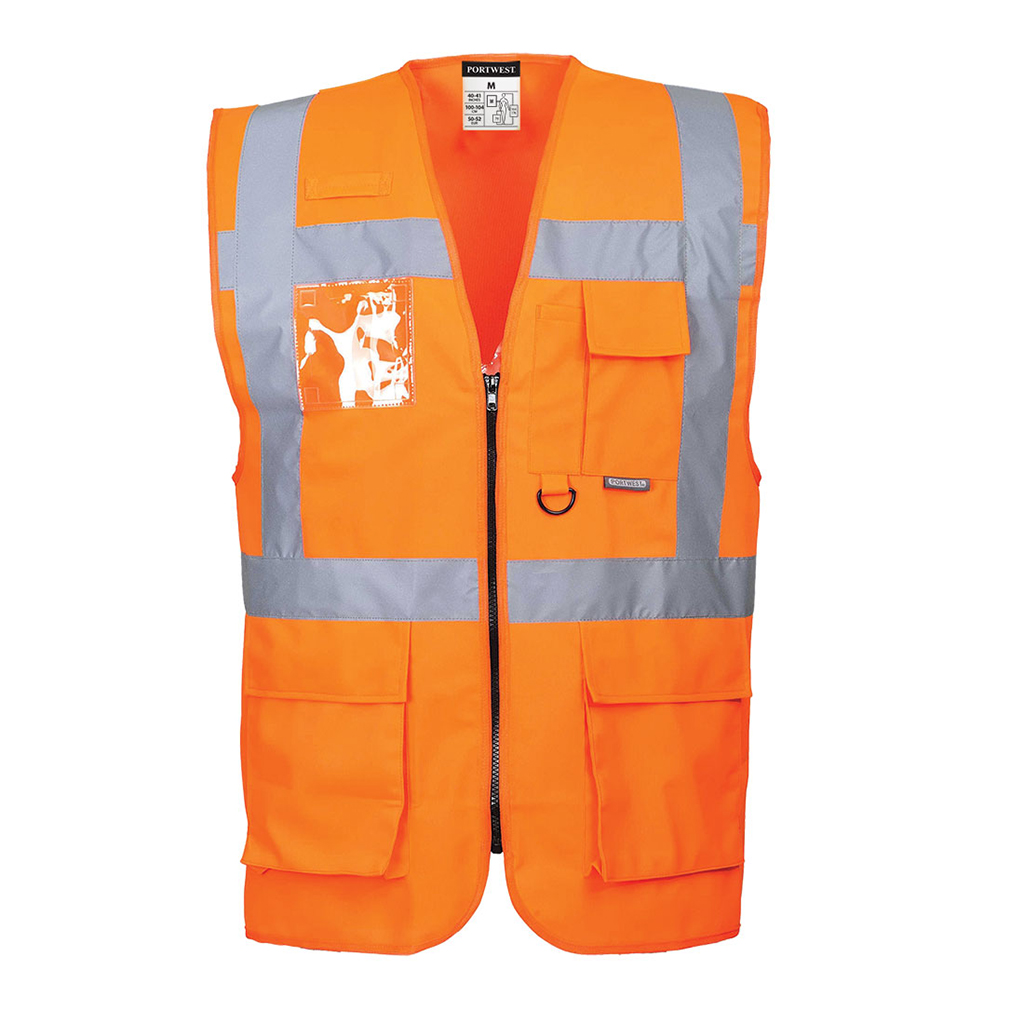 S476- BERLIN HI-VIS EXECUTIVE WAISTCOAT