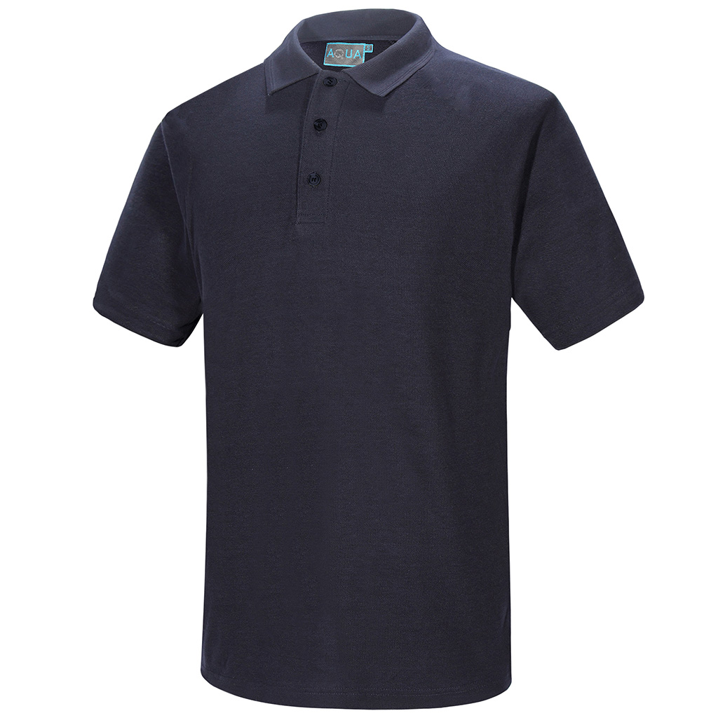 AQUA 100% POLYESTER PIQUE POLO SHIRT