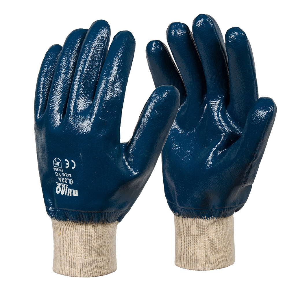 RHINOtec  NITRILE KNIT WRIST GLOVES