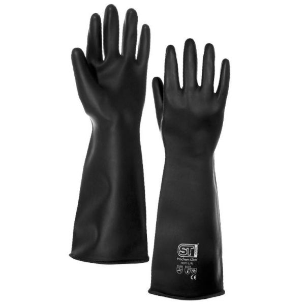 PROCHEM HEAVY WEIGHT RUBBER GLOVES 55cm