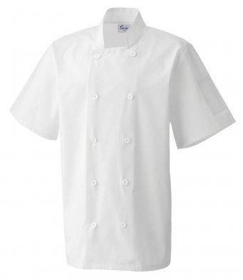 PR656 SHORT SLEEVE CHEFS JACKET