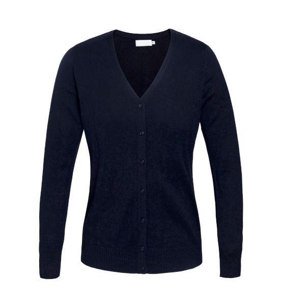 NAVY LADIES 100 % ACRYILIC CARDIGAN