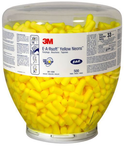 3M EARSOFT NEONS FOAM EAR PLUG REFILL BOTTLE (500 PAIRS) 254277