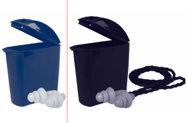 3M 1271 EAR PLUG CORDED C/W CONTAINER SNR 25  (BOX OF 50)