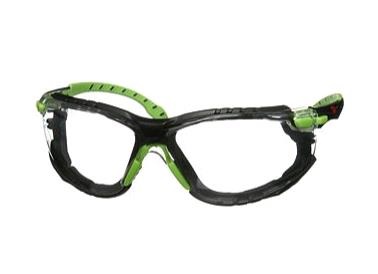 3M SOLUS SAFETY GLASSES GREEN/BLACK FRAME 659586