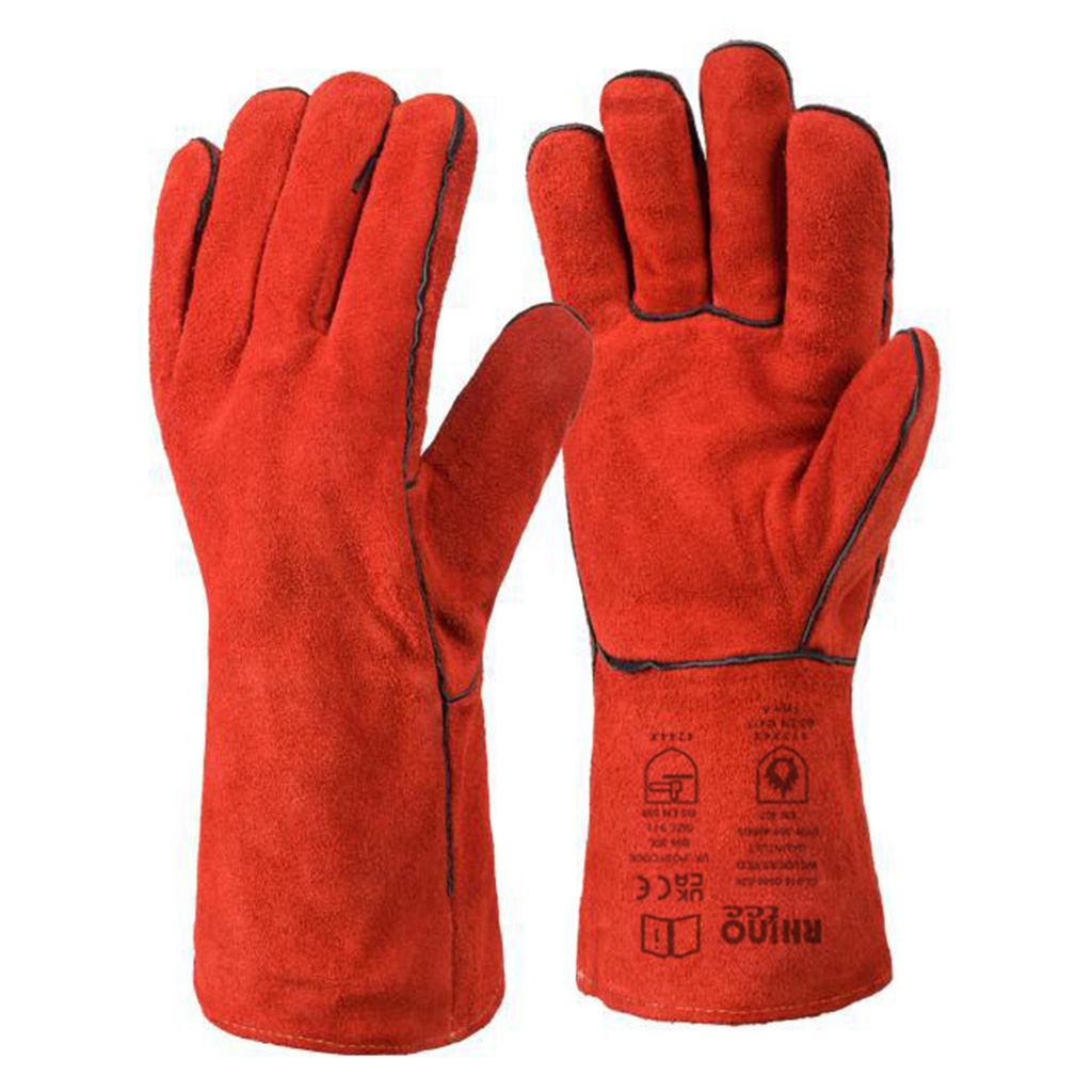 RHINOtec SUPERIOR HEAVY DUTY RED WELDERS GAUNTLET