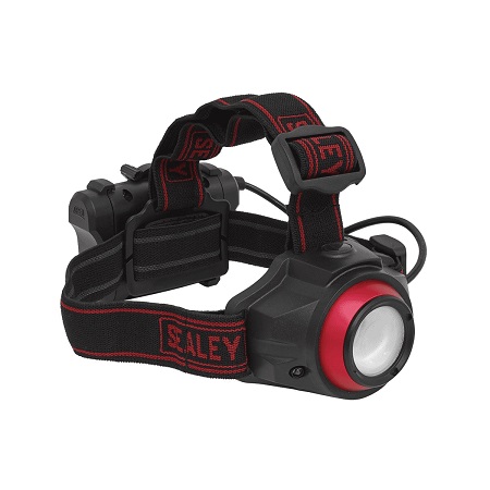 HT111R SEALEY 5W CEB LED AUTO-SENSOR RECHARGEABLE HEAD TORCH BLACK