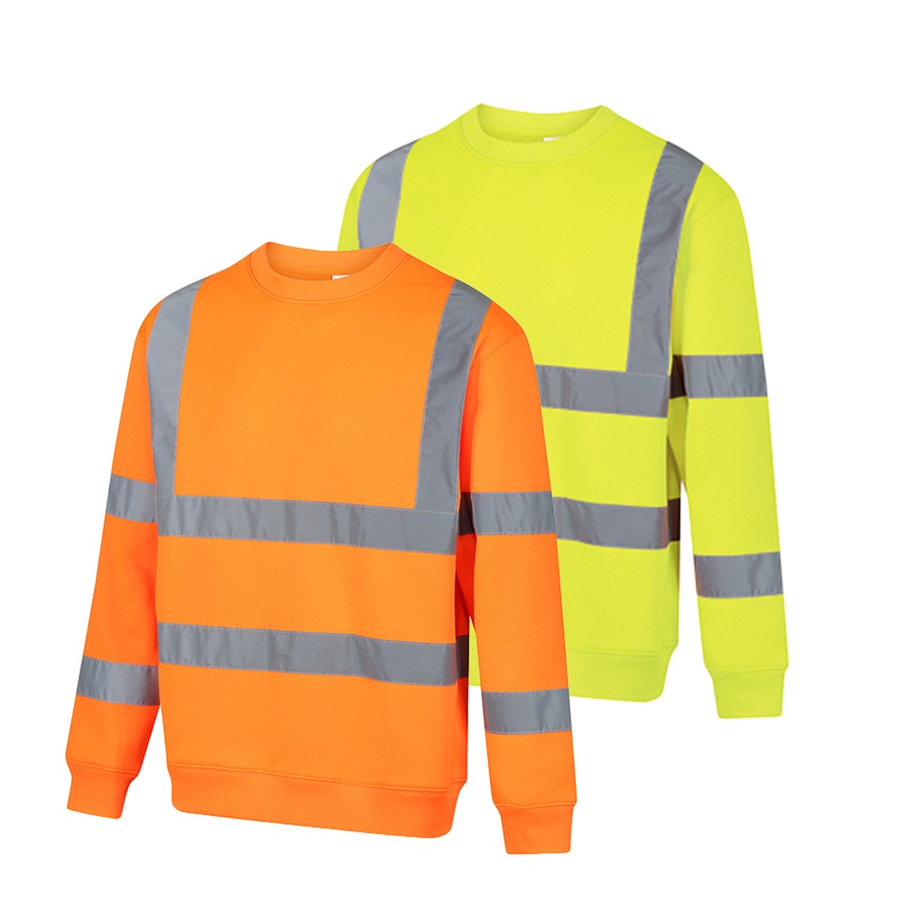 AQUA CLASSIC HI-VIS CREW NECK SWEATSHIRT