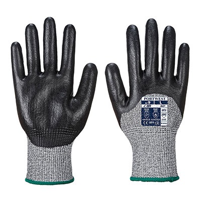 A621 CUT 3/4 NITRILE FOAM GLOVES