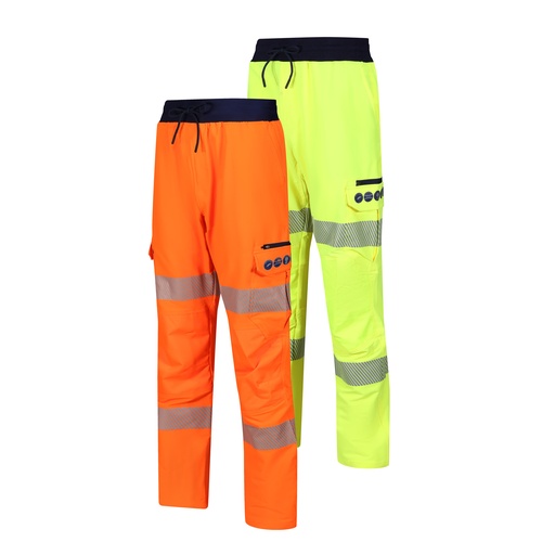 [TR748] FGX HI VIS LIGHTWEIGHT STRETCH CARGO TROUSER