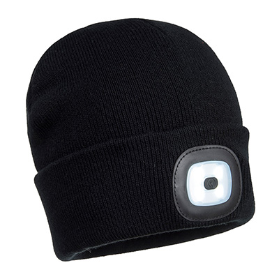 B029 BEANIE LED HEAD LIGHT USB RECHARGABLE