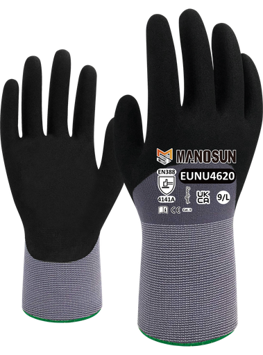 [GL356] EUNU4620 3/4 NITRILE COATED GLOVES