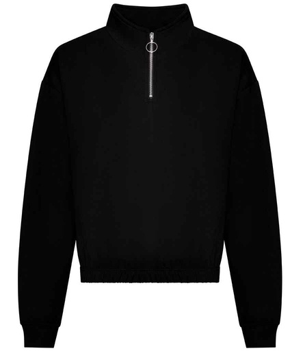 [SS098] JH037 LADIES 1/4 ZIP SWEATSHIRT