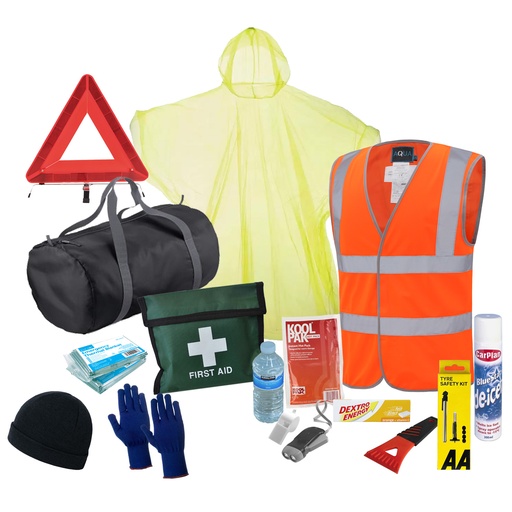 [KP015] CAR ESSENTIAL WINTER SAFETY KIT INCLUDING TYRE SERVICE KIT