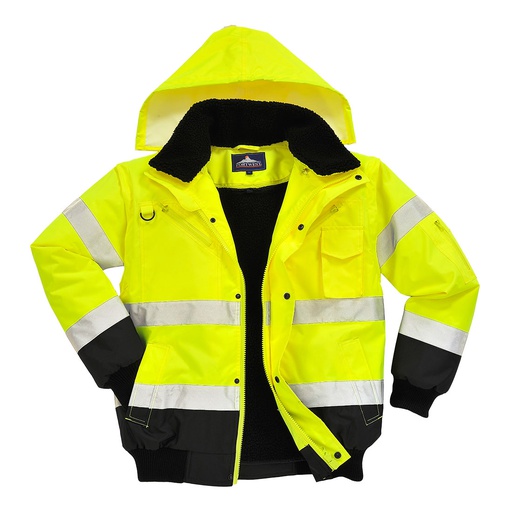 [JK056] C465 - HI VIZ 3in1 CONTRAST BOMBER JACKET