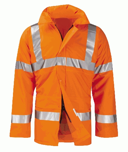 [JK091] CHROMIUM HI VIS WATERPROOF PADDED JACKET