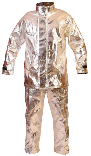 [SU004] ALUMINISED HEAT PROTECTIVE JACKET AND TROUSER SUIT EN11612(CARRY HOLDER INCLUDED)