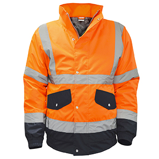 [JK701] DORNAR CLASS 3 HIGH VIS/NAVY BOMBER JACKET