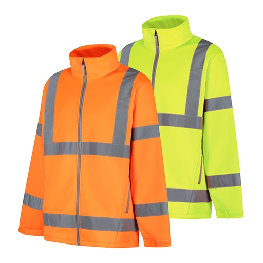 [FJ956] AQUA CLASSIC HI-VIS SOFT SHELL JACKET