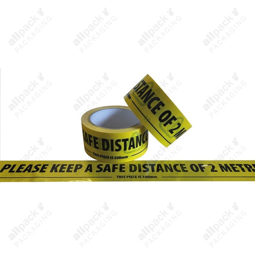 [AC487] LANE MARKING TAPE - 2M SAFE DISTANCE (01LMSA50)