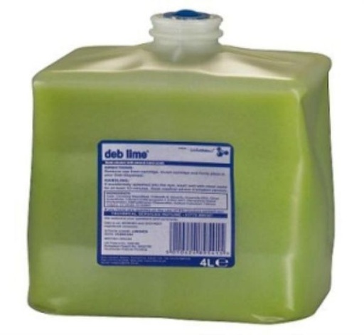 [FA036] DEB LIME CLEANSE 4LTR CART. FOR DEB SKIN SAFETY "CENTRE" (LIM4LTR)