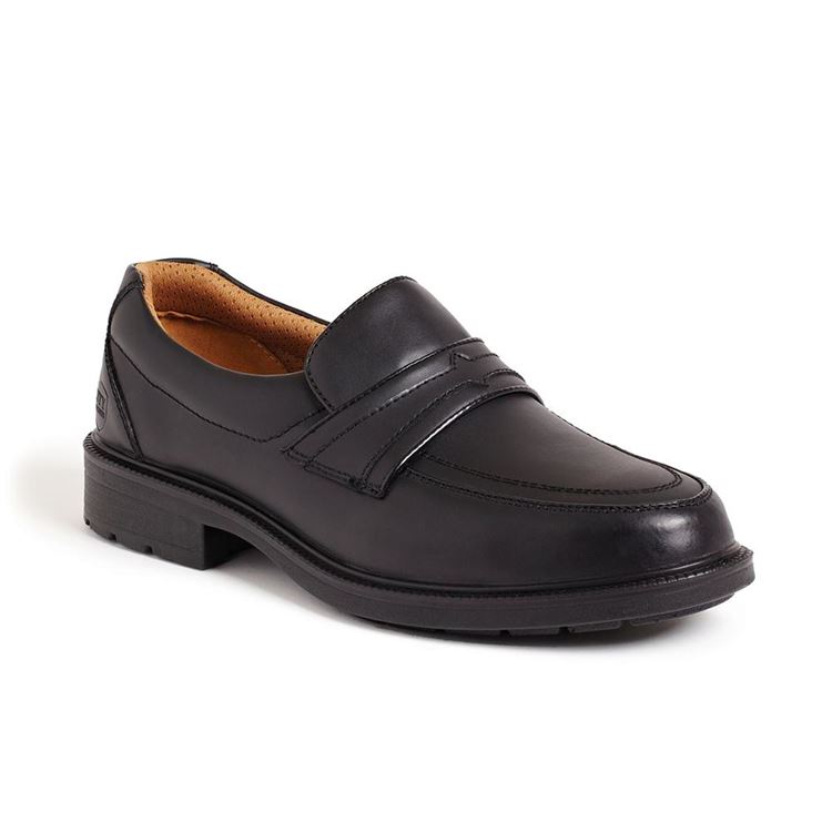 LEATHER SAFETY SLIP ON SHOE (SS503SM) S1P | Eurox – Workwear PPE and ...