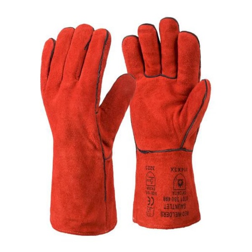 [GL016] RHINOtec SUPERIOR HEAVY DUTY RED WELDERS GAUNTLET