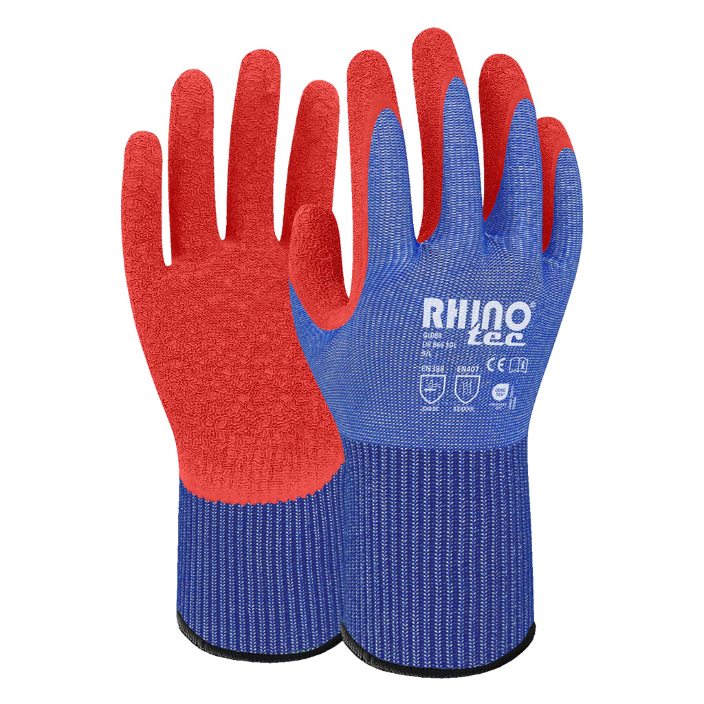 RHINOtec LATEX FLEXO-GRIP CUT RESISTANT GLOVES