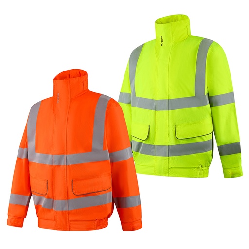 [JK526] HI-VIS RIPSTOP BREATHABLE BOMBER JACKET