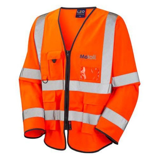 [JK962] WRAFTON HI-VIS SUPERIOR LONG SLEEVE WAISTCOAT