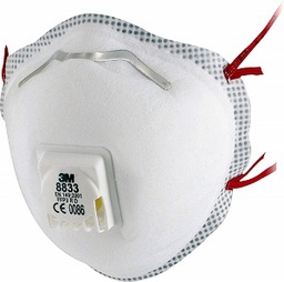 [RP075] 3M 8833 FFP3 CUP SHAPED VALVED DUST MASK (PACK 10)