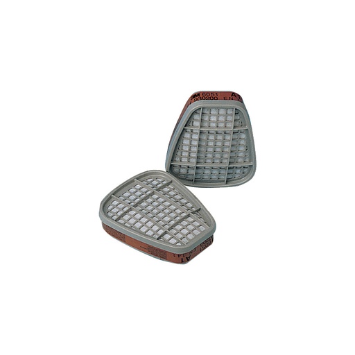 [RP116] 3M 6051 A1 GAS and VAPOUR FILTER PACK OF 2 (292633)