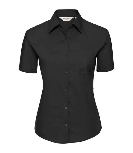 [SH057] 937F LADIES S/S PURE COTTON POPLIN SHIRT