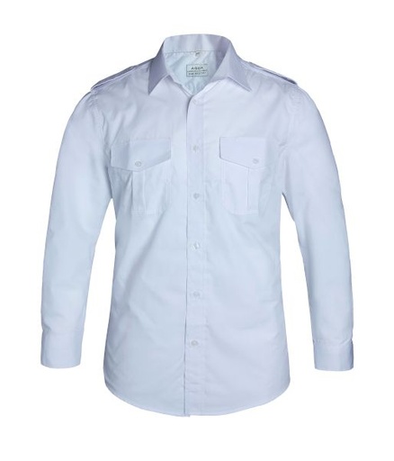 [SH058] AQUA MENS PILOT SHIRT L/S