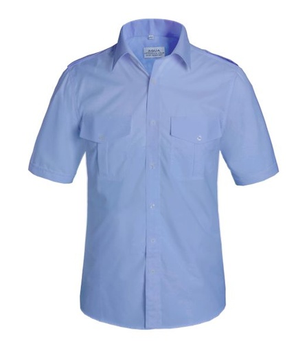 [SH059] AQUA MENS PILOT SHIRT S/S