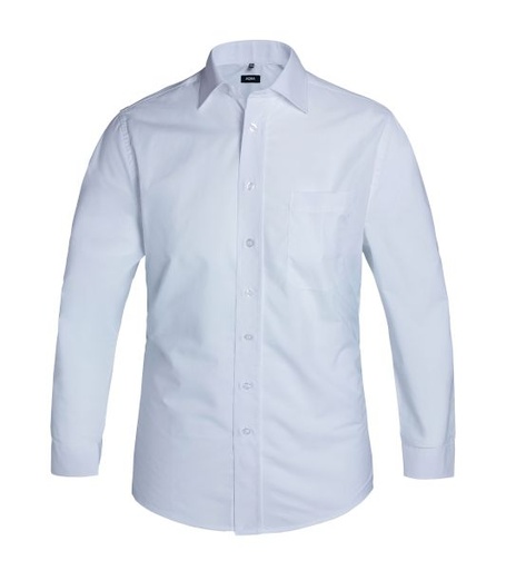 [SH115] AQUA END ON END CUTAWAY L/S COLLAR SHIRT